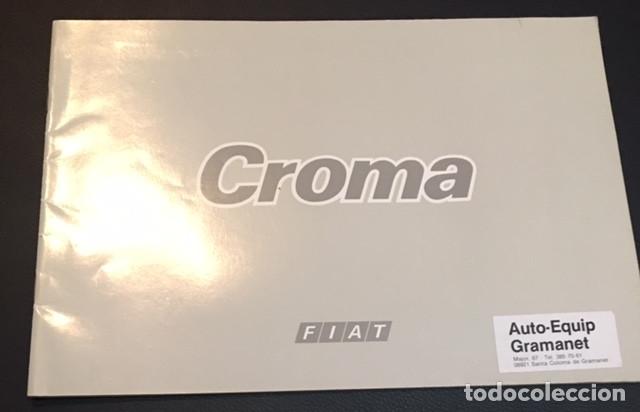 Coches y Motocicletas: catalogo folleto publicidad original fiat croma de 1986