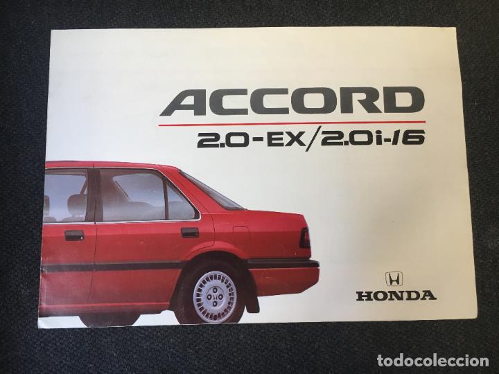 Coches y Motocicletas: Folleto catalogo publicidad original honda accord 2.0 - ex 2.0i - l6