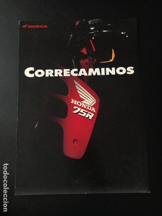 Coches y Motocicletas: Folleto catalogo publicidad original honda crm 75r
