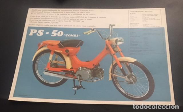 Coches y Motocicletas: catalogo folleto publicidad original honda ps-50 combi