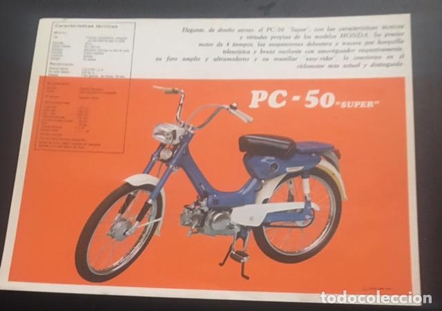 Coches y Motocicletas: catalogo folleto publicidad original honda pc-50 combi