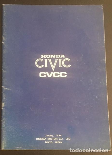 Coches y Motocicletas: catalogo folleto publicidad original honda civic cvcc de 1974