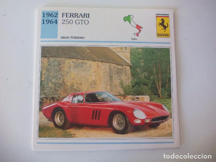 Coches y motocicletas: Ferrari 250 GTO 1962 AUTOS DE COLECCION PLANETA-DE AGOSTINI. FICHA T&Eacute;CNICA COCHE clasico-antiguo