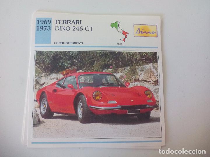 Coches y motocicletas: Ferrari Dino 246 GT 1969 AUTOS DE COLECCION PLANETA-DE AGOSTINI FICHA T&Eacute;CNICA COCHE clasico-antiguo