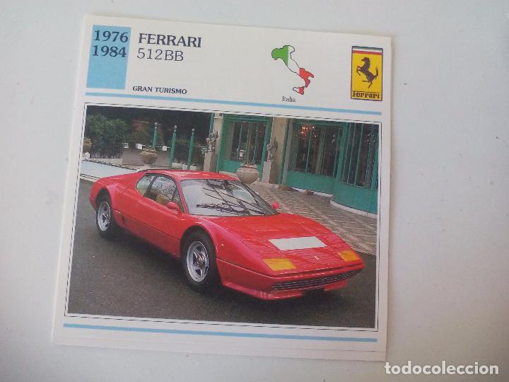 Coches y motocicletas: Ferrari 512BB 1976-1984 AUTOS DE COLECCION PLANETA-DE AGOSTINI FICHA T&Eacute;CNICA COCHE clasico-antiguo