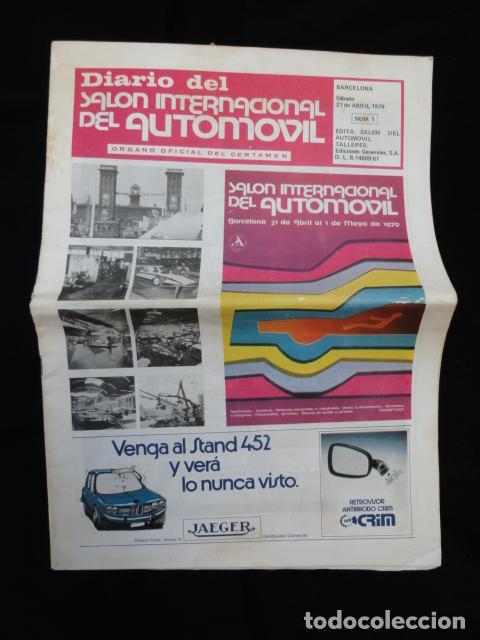 Cars and Motorcycles: DIARIO SALON INTERNACIONAL DEL AUTOMOVIL DE BARCELONA.  21 DE ABRIL DE 1979. N&ordm; 1.