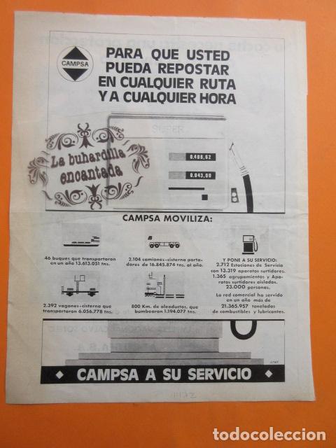 Automobili e Motociclette: PUBLICIDAD 1972 - COLECCION COCHES - CAMPSA PARA RESPOSTAR