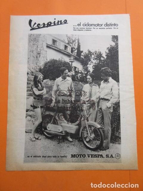 Coches y motocicletas: ARTICULO 1972 - COLECCION COCHES - MOTO VESPA VESPINO