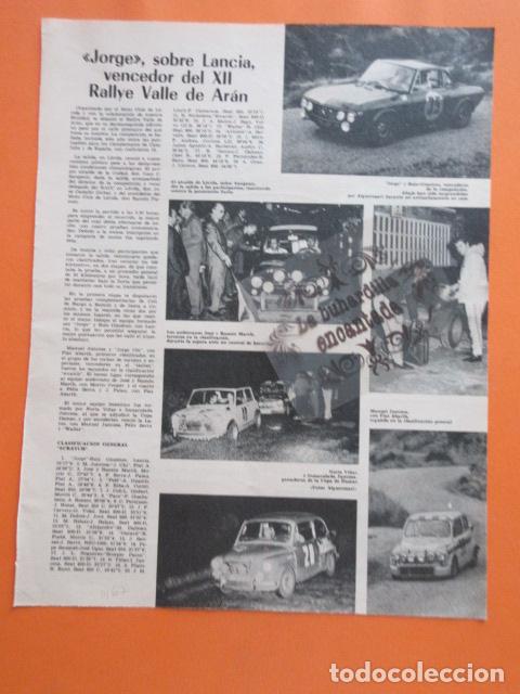 Coches y Motocicletas: ARTICULO 1967 - XII  RALLYE VALLE DE ARAN  - 1 PAGINAS