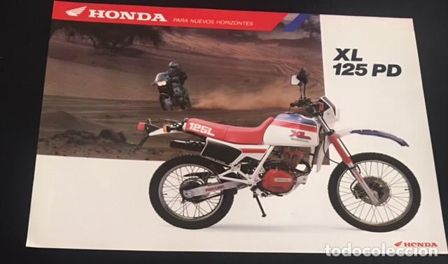 Coches y Motocicletas: catalogo folleto publicidad original honda xl 125 pd