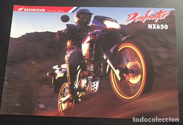 Coches y Motocicletas: catalogo folleto publicidad original honda nx 650 nx650