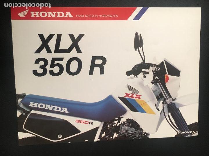 Coches y Motocicletas: catalogo folleto publicidad original honda xlx 350 r