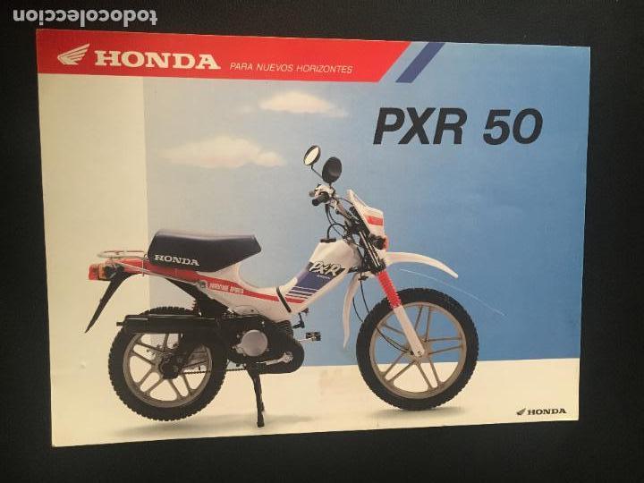 Coches y Motocicletas: catalogo folleto publicidad original honda pxr 50