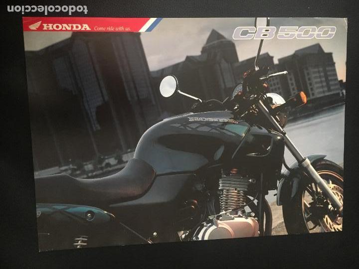 Coches y Motocicletas: catalogo folleto publicidad original honda cb 500