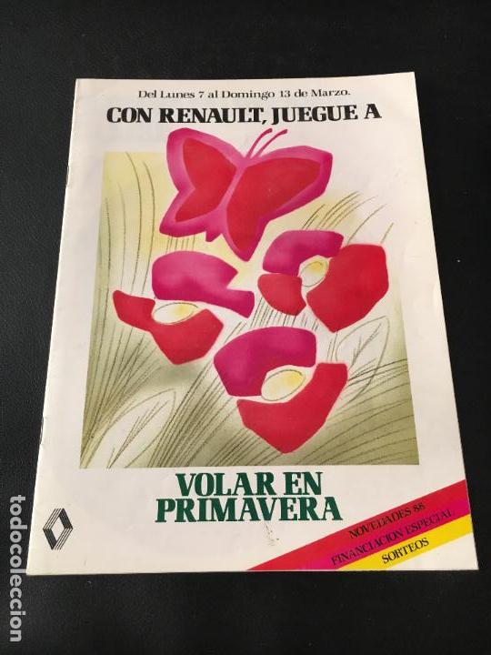 Carros e motociclos: Folleto catalogo publicidad original renault novedades 88