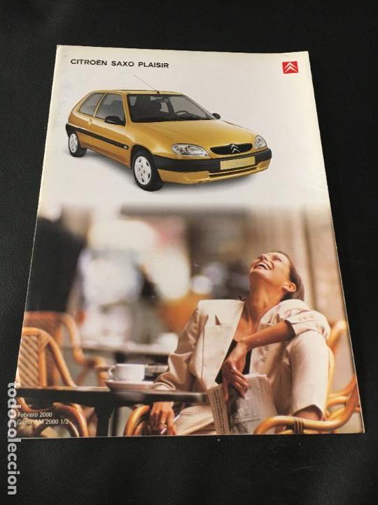 Coches y Motocicletas: Folleto catalogo publicidad original citroen saxo plaisir citro&euml;n 2000