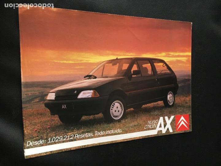 Coches y Motocicletas: Folleto catalogo publicidad original citroen ax citro&euml;n 1988