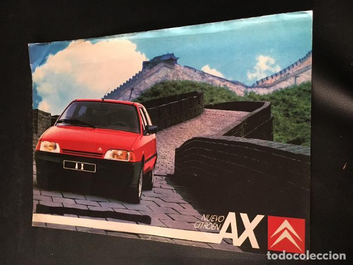 Coches y Motocicletas: Folleto catalogo publicidad original citroen ax citro&euml;n 1987