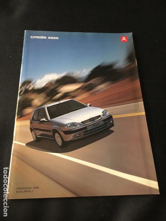 Coches y Motocicletas: Folleto catalogo publicidad original citroen saxo citro&euml;n 1999