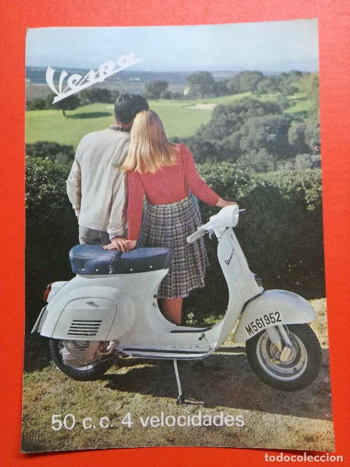 Coches y motocicletas: PUBLICIDAD VESPA HOJA DE REVISTA .13X18 CM