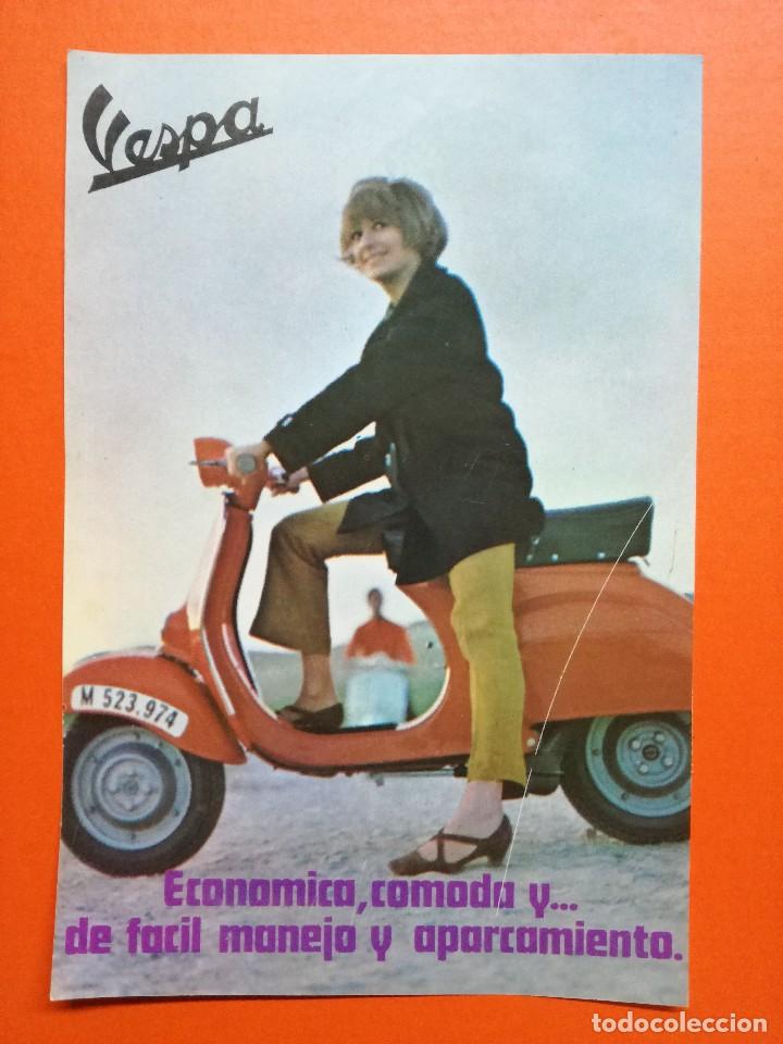 Coches y motocicletas: PUBLICIDAD VESPA HOJA DE REVISTA .13X18 CM