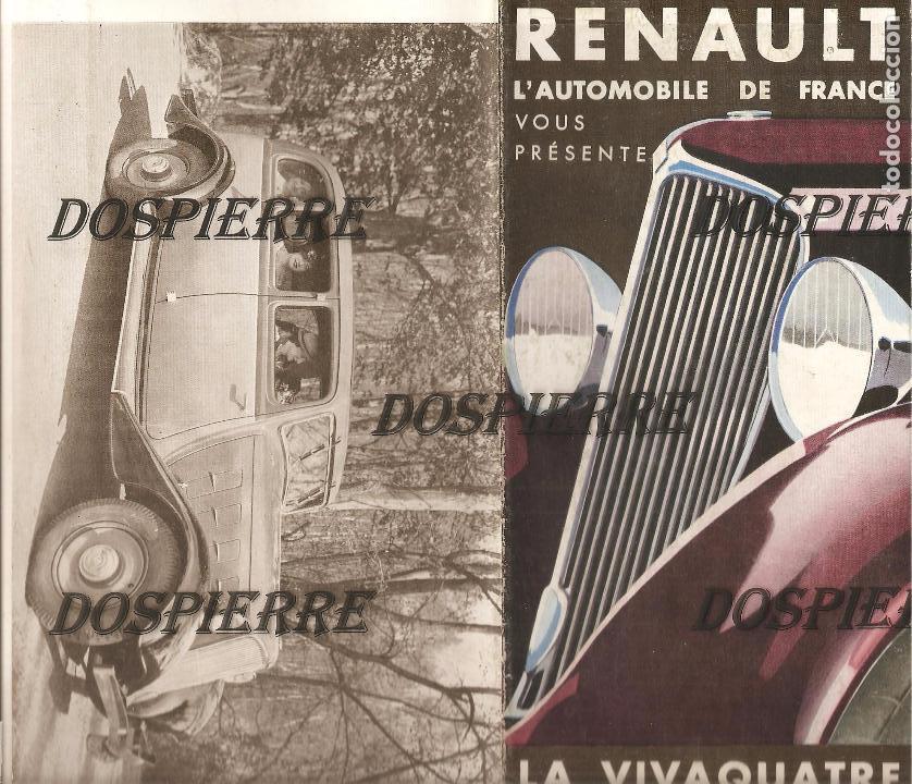 Carros e motociclos: FACS&Iacute;MIL-PUBLICIDAD, RENAULT-LA VIVAQUATRE, DESPLEGABLE
