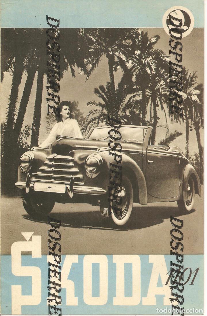 Carros e motociclos: FACS&Iacute;MIL-PUBLICIDAD, SKODA 1101 , DESPLEGABLE