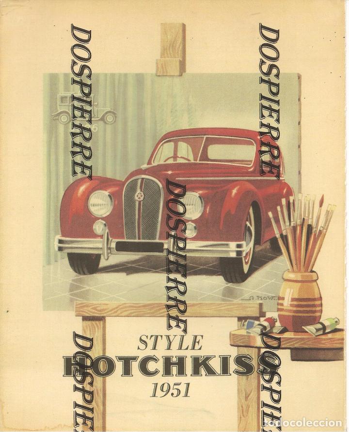 Carros e motociclos: FACS&Iacute;MIL-PUBLICIDAD, HOTCHKISS-STYLE 1951, DESPLEGABLE