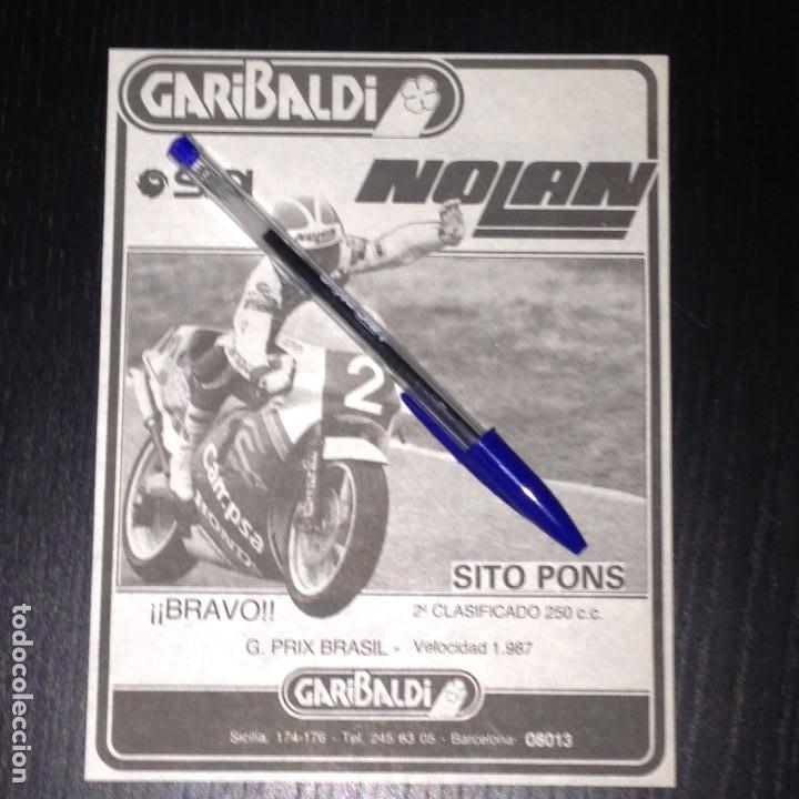 Coches y motocicletas: GARIBALDI SITO PONS GP BRASIL HONDA CAMPSA - RECORTE PRENSA REVISTA ANUNCIO PUBLICIDAD
