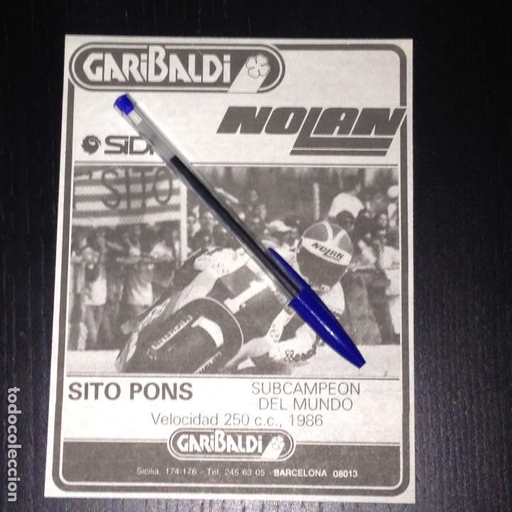 Coches y motocicletas: GARIBALDI SITO PONS MUNDIAL 250 HONDA CAMPSA - RECORTE PRENSA REVISTA ANUNCIO PUBLICIDAD
