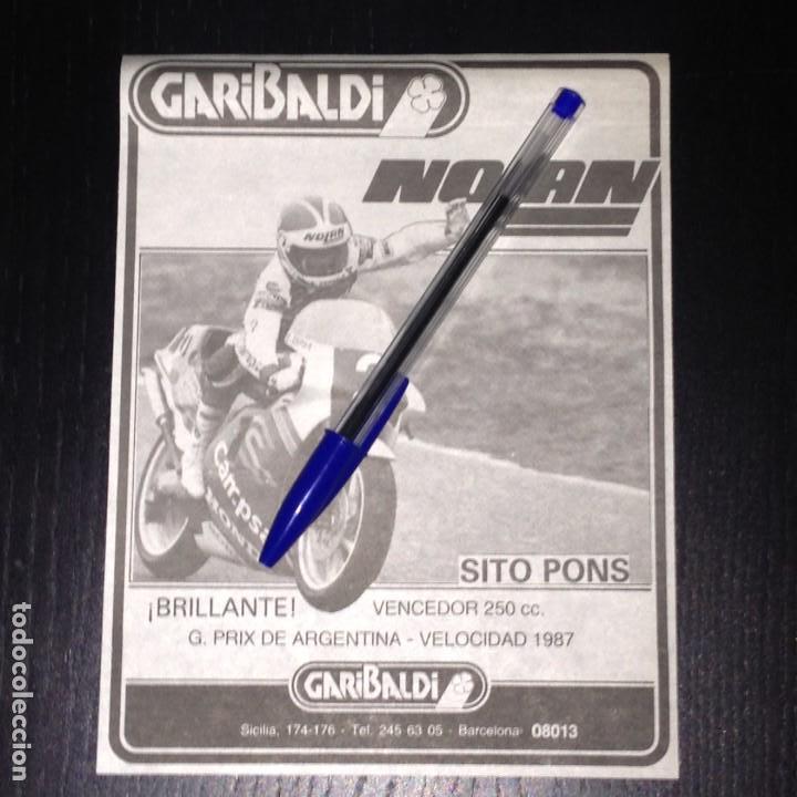Coches y motocicletas: GARIBALDI SITO PONS GP ARGENTINA HONDA CAMPSA - RECORTE PRENSA REVISTA ANUNCIO PUBLICIDAD