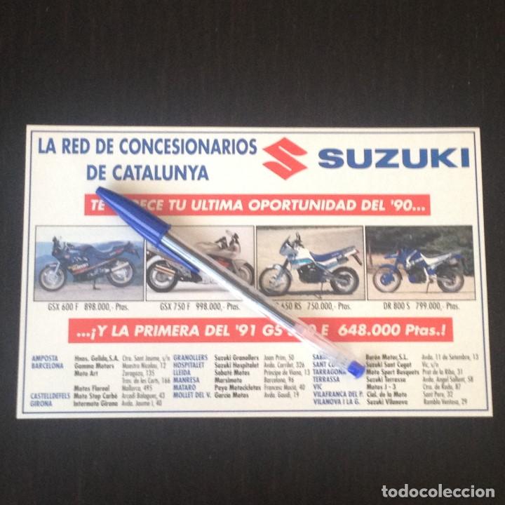 Coches y Motocicletas: SUZUKI RED CONCESIONARIO CATALUNYA GSX DR 600 750 800 - RECORTE PRENSA REVISTA ANUNCIO PUBLICIDAD