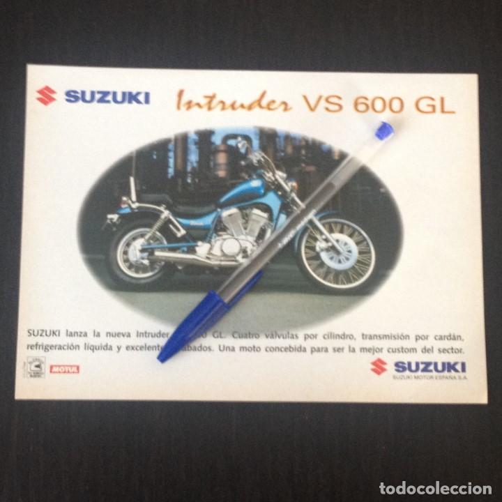 Coches y Motocicletas: SUZUKI INTRUDER VS 600 GL - RECORTE PRENSA REVISTA ANUNCIO PUBLICIDAD