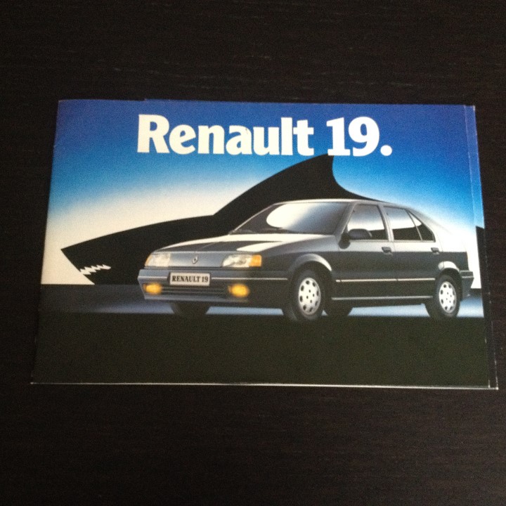 Autos und Motorr&auml;der: RENAULT 19 GTS TSE GTX TXE - CATALOGO FOLLETO PUBLICIDAD ORIGINAL - FASA ESPA&Ntilde;A