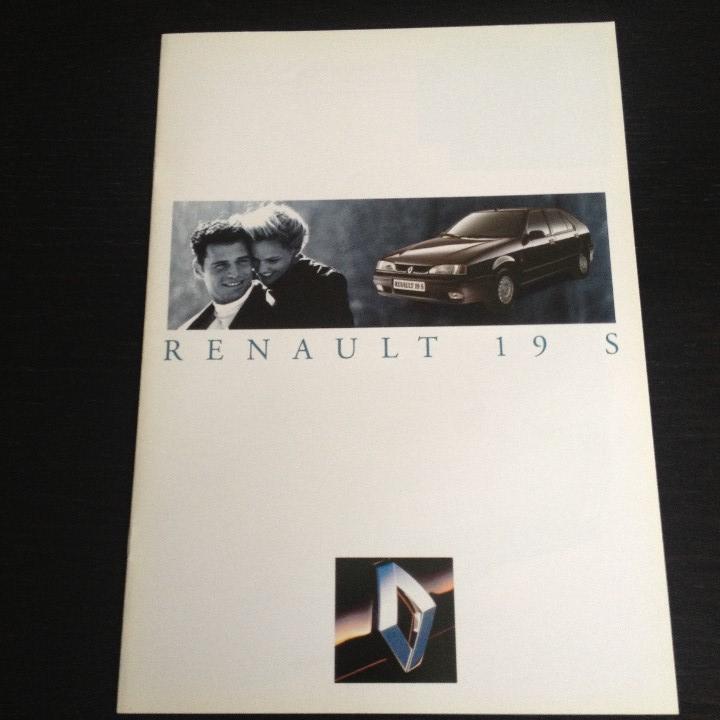 Autos und Motorr&auml;der: RENAULT 19 S - CATALOGO FOLLETO PUBLICIDAD ORIGINAL - FASA ESPA&Ntilde;A