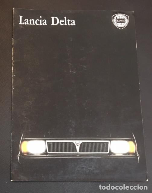 Coches y motocicletas: Folleto catalogo publicidad original lancia delta 1300 lx gt i.e. hf turbo 4wd de 1986