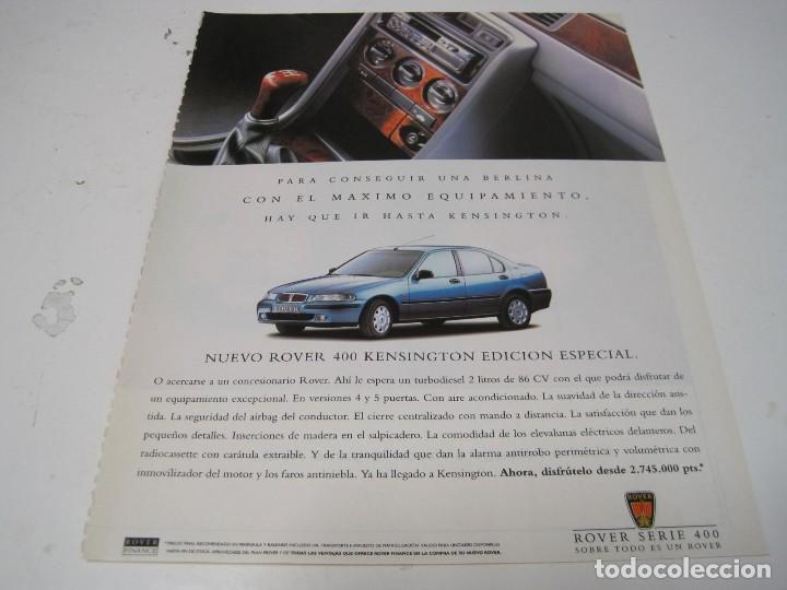 Coches y motocicletas: ROVER 400 KENSINGTON EDICION ESPECIAL: anuncio publicidad 1997