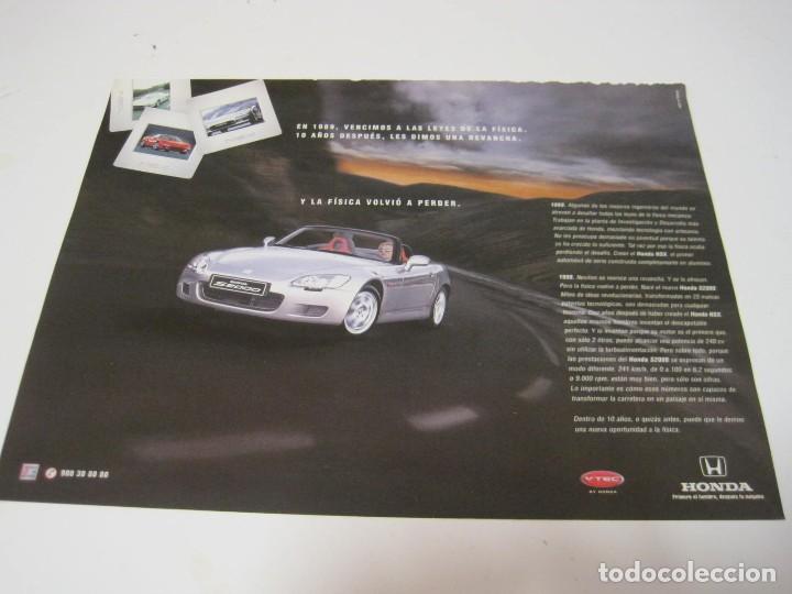 Coches y motocicletas: HONDA S2000: anuncio publicidad 2000