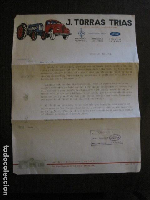 Voitures et Motocyclettes: PUBLICIDAD -FORD - J. TORRAS FRIAS  -BADALONA - MATARO  - VER FOTOS -(V-13.288)