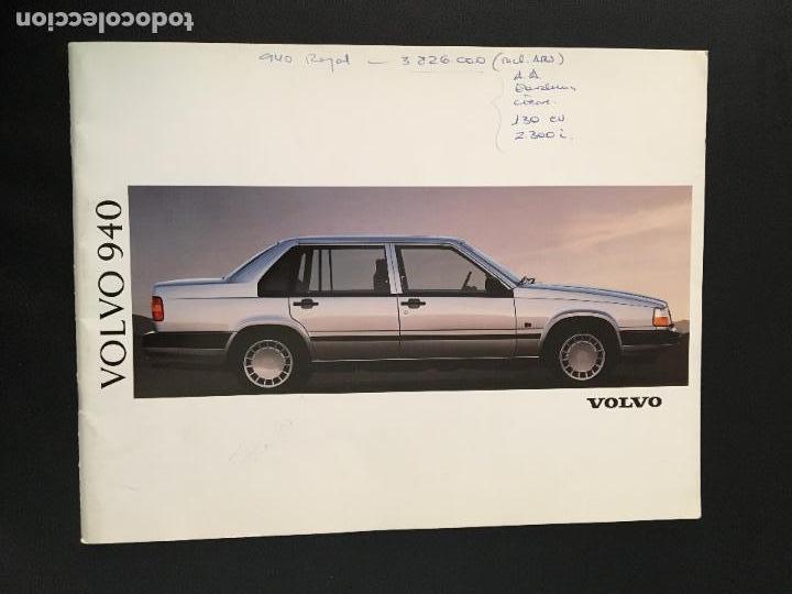 Coches y motocicletas: Folleto catalogo publicidad original volvo 940 1992