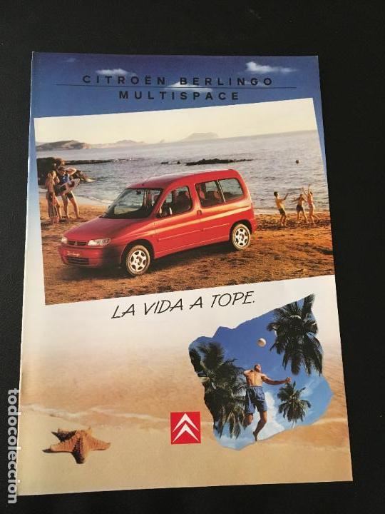 Coches y Motocicletas: Folleto catalogo publicidad original citroen berlingo multispace 1997 citro&euml;n