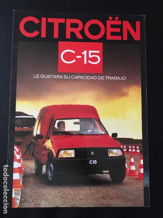 Coches y Motocicletas: Folleto catalogo publicidad original citroen c15 c-15 1986 citro&euml;n c15