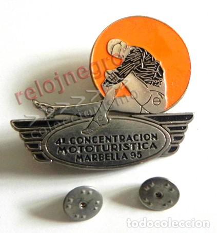 Coches y Motocicletas: PIN DE LA 4&ordf; CONCENTRACI&Oacute;N MOTOTUR&Iacute;STICA DE MARBELLA - A&Ntilde;O 1995 - ANDALUC&Iacute;A ESPA&Ntilde;A - MOTOS - MOTERO