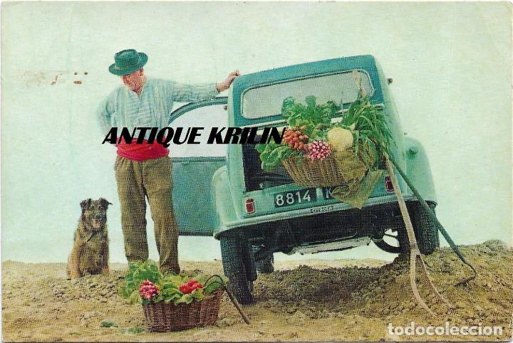 Coches y Motocicletas: POSTAL PUBLICITARIA CITRO&Euml;N 2 CV