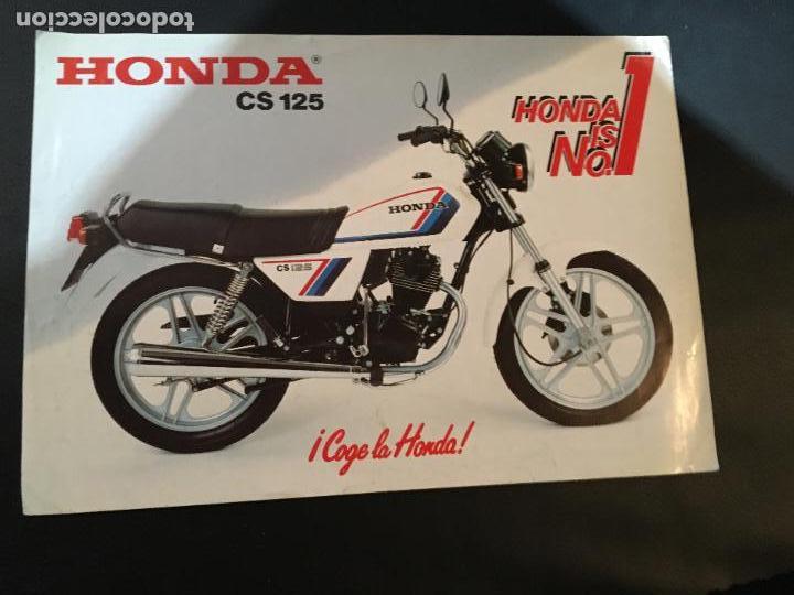 Coches y Motocicletas: Folleto catalogo publicidad original honda cs 125