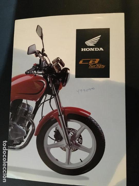 Coches y Motocicletas: Folleto catalogo publicidad original honda cb two fifty
