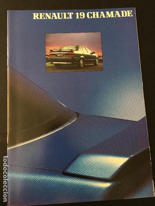 Carros e motociclos: Folleto catalogo publicidad original renault 19 chamade 1990