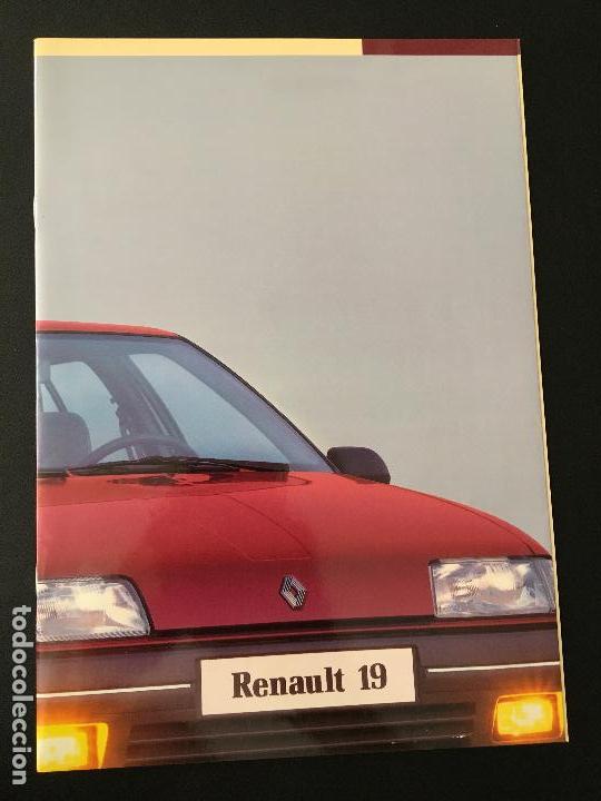 Carros e motociclos: Folleto catalogo publicidad original renault 19 1990