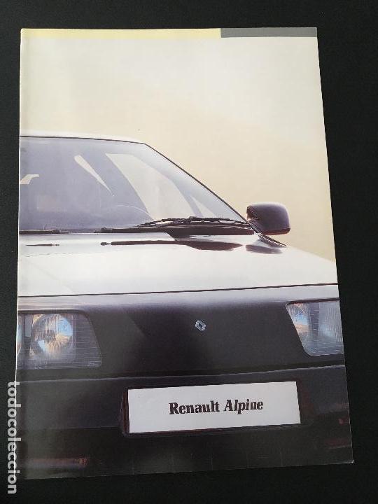 Carros e motociclos: Folleto catalogo publicidad original renault Alpine 1989