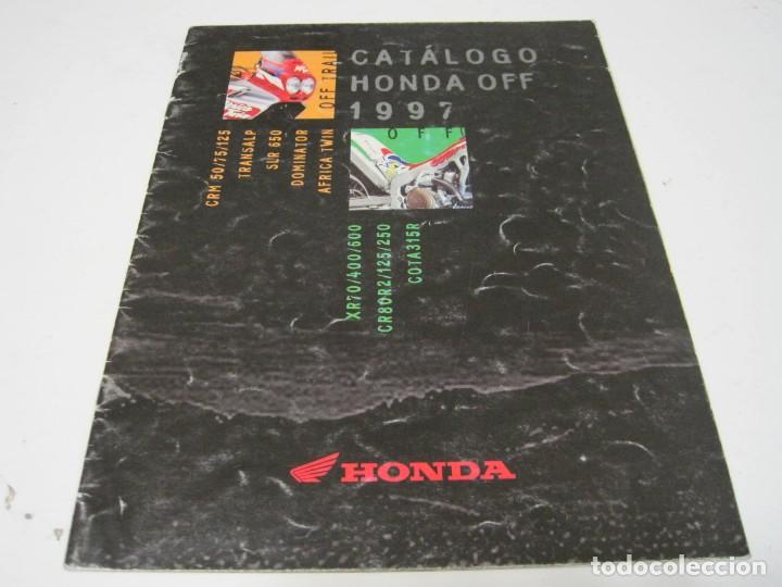 Coches y motocicletas: MOTOS HONDA: folleto comercial GAMA 1997